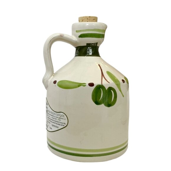 SET 2 VTG Galantino Extra Virgin Olive Oil Jug RARE TRANI CATHEDRAL + Olio-Empty - Picture 6 of 16